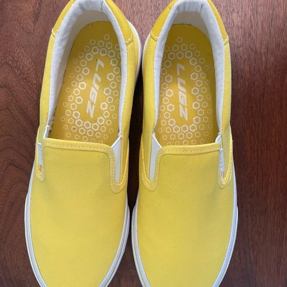Lugz Yellow Athletic Slip-On Shoes with Canvas Upper - Picture 7 of 9